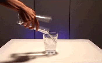 10 Neat Chemistry and Physics Gifs #8. 1. Supercooled water freezes on contact with ice 2. Elephant toothpaste 3. Sodium sulfite, citric acid, and sodium iodate