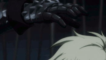 mustache. best scene from hellsing... That feel