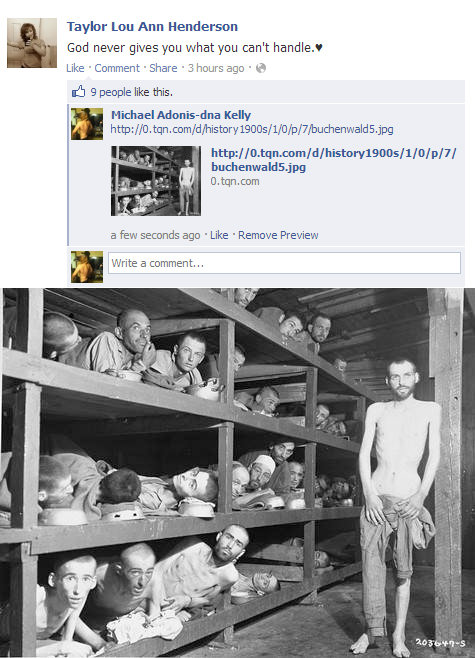 (1) Facebook. OC n Check us out on YouTube: www.youtube.com/VGHeck (shameless self promotion). I Taylor Lou Ann Henderson gli, God never gives you what you can' (1) Facebook OC n Check us out on YouTube: www youtube com/VGHeck (shameless self promotion) I Taylor Lou Ann Henderson gli God never gives you what can'