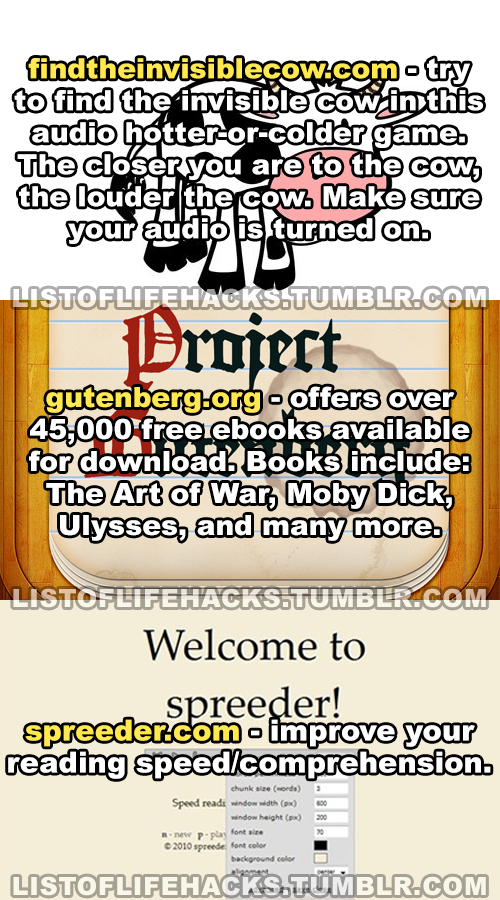 a few websites worth looking at. chessacademy.com/ typehere.co/ app.thefacesoffacebook.com/ www.canistream.it/ rasterbator.net/ www.savewalterwhite.com/ camelca