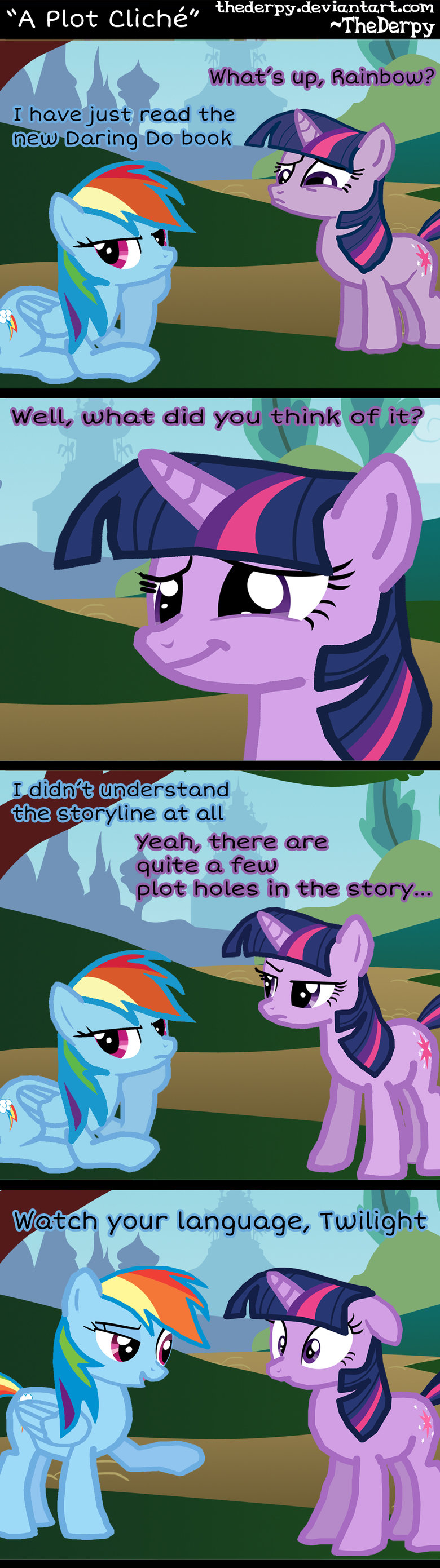 A Plot Cliche ~ Comic A Plot Cliche ~ Comic. I just finished making this comic. (Yes, I know the drawings are a bit crude) My DA: . A Plot Mich nderstand storyline at an