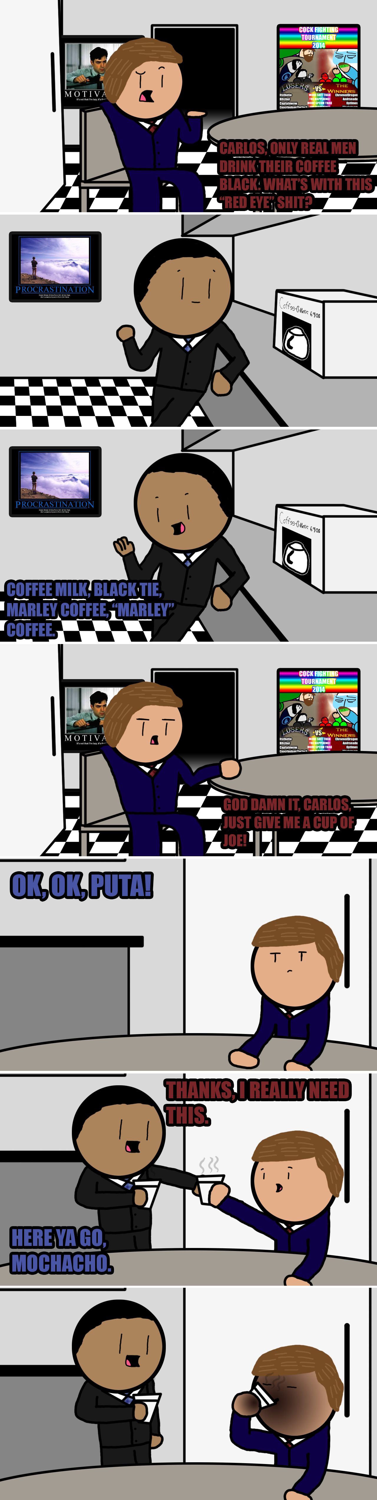 A Day in the Office. Oh, Carlos! Him and his black magic, always making trouble. I'm really glad you guys are enjoying the content that I put out. To me. that's