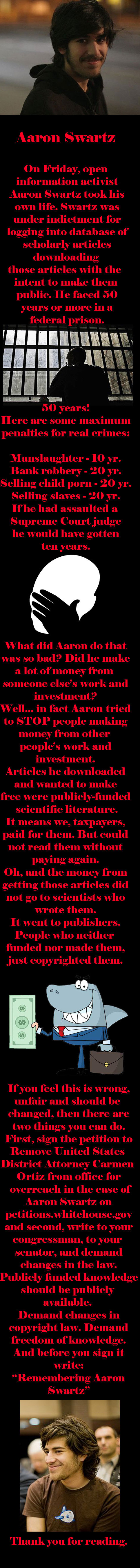 Aaron Swartz Aaron Swartz. Link to petition: petitions.whitehouse.gov/petition/remove-united-states-district-attorney-carmen-ortiz-office-overreach-case-aaron-swartz/RQNrG1C