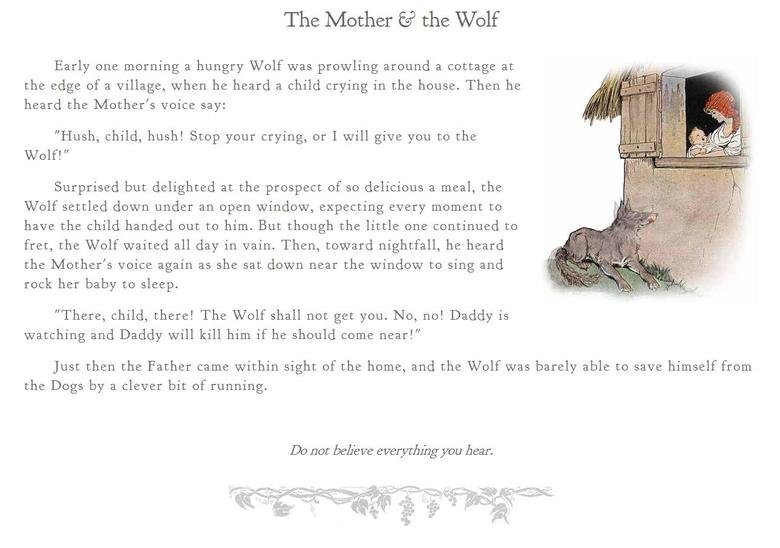 Aesop's Fables. Childhood Short Stories and Morals Recently remembered these stories from my childhood and got nostalgic. Here are some of my favorites, there a