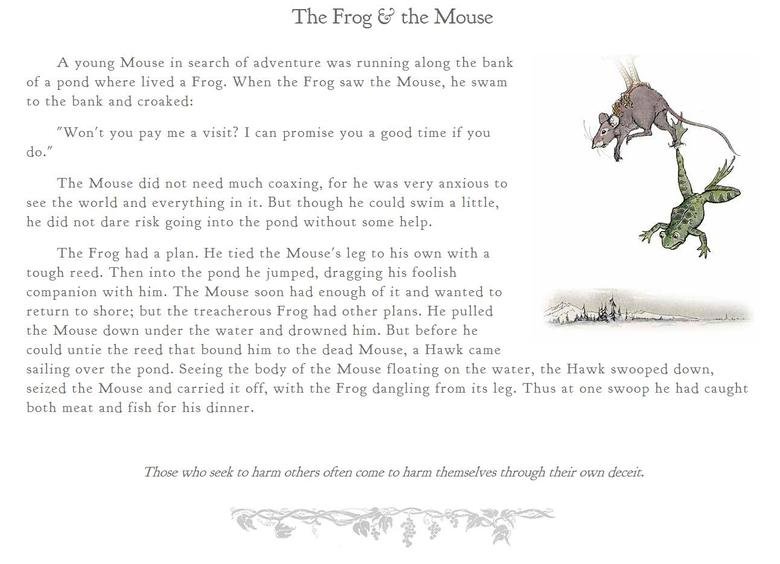 Aesop's Fables. Childhood Short Stories and Morals Recently remembered these stories from my childhood and got nostalgic. Here are some of my favorites, there a