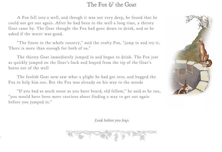 Aesop's Fables. Childhood Short Stories and Morals Recently remembered these stories from my childhood and got nostalgic. Here are some of my favorites, there a