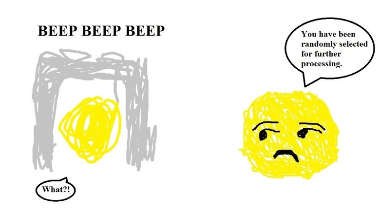 Airport security. . Oh god. I don' t know if I' m going to catch my flight on time.. I'm so talented.