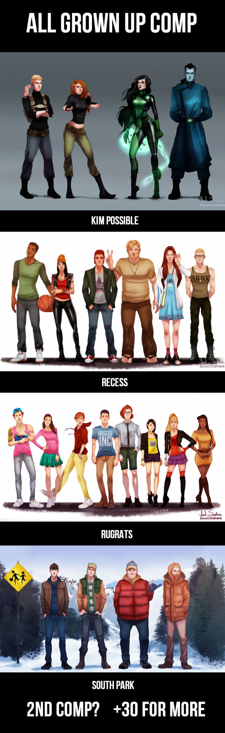 All Grown Up Comp (Part One) All Grown Up Comp (Part One). Found these while on dA, I have more if anyone wants me to make another one. Artist: isaiahstephens.deviantart.com/. NI GROWN UP B