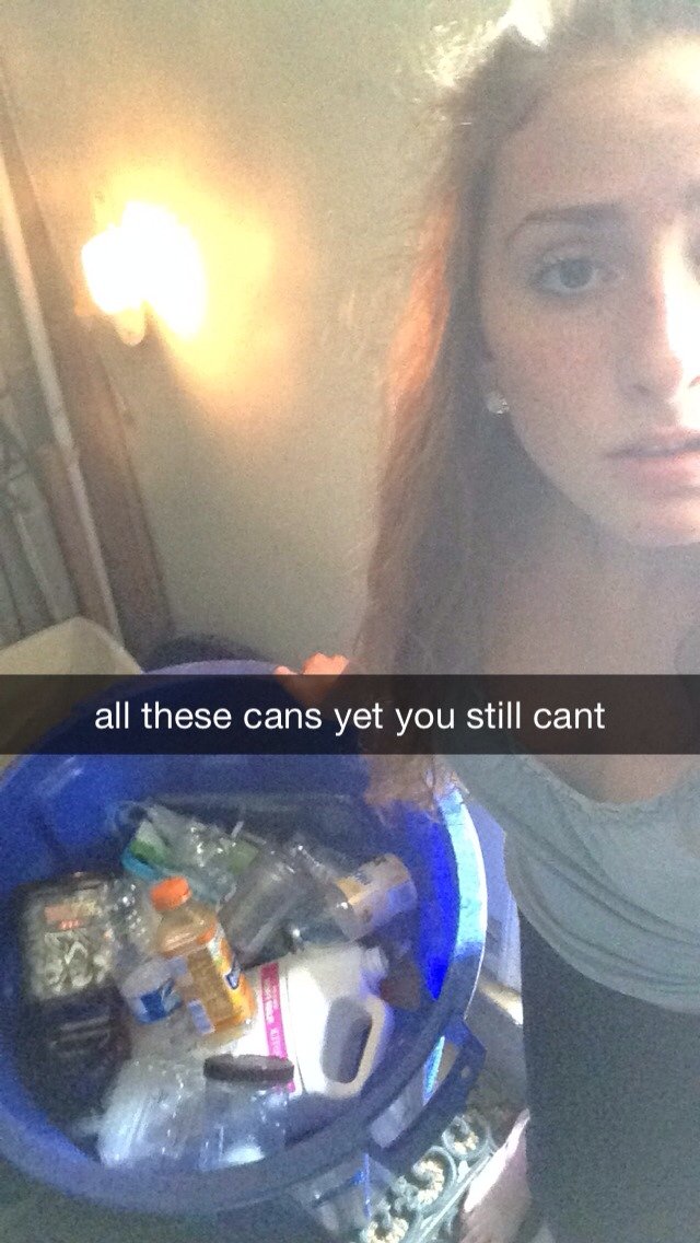 All these cans, yet they're only bottles. . all this sugar yet youre still bitter. All this freckles and you still so cute