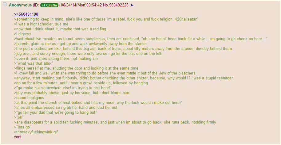 Anon has another crazy girlfriend. This is part 2 of a story. I uploaded the first part a while back. /channel/4chan/Red+Rocket/GLqMLTY/. Aight. Two is fine wit