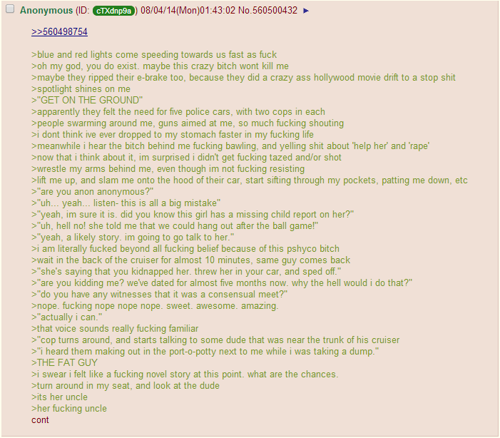 Anon has another crazy girlfriend. This is part 2 of a story. I uploaded the first part a while back. /channel/4chan/Red+Rocket/GLqMLTY/. Aight. Two is fine wit