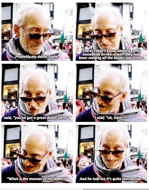 Another Small GoT Comp. Fun Fact, when they first did this scene, Tyrion said "- with a bellyfull of wine and a girl's cock around my mouth," and they