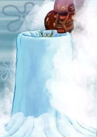 Another fucking AoT comp. be getting psychologically up out here. "Fort Squidward is now all but impenetrabl- aw ." For real though, Eren needs to sto