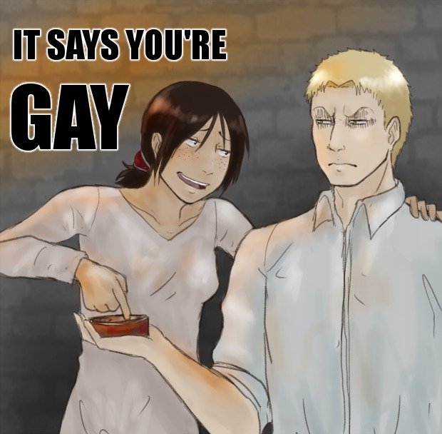 Another fucking AoT comp. be getting psychologically up out here. "Fort Squidward is now all but impenetrabl- aw ." For real though, Eren needs to sto