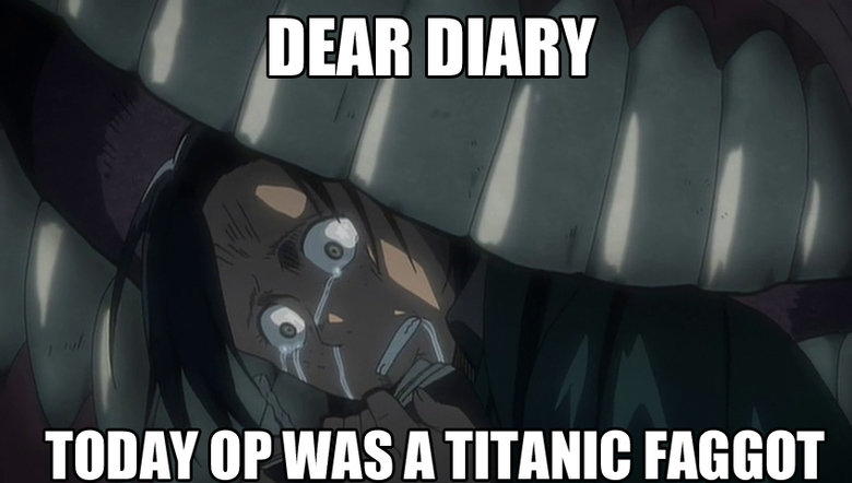 Another fucking AoT comp. be getting psychologically up out here. "Fort Squidward is now all but impenetrabl- aw ." For real though, Eren needs to sto