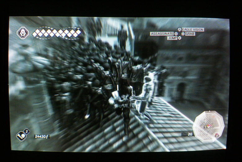 Assassin's Creed 2 glitch. Assassin's Creed 2 glitch.. So I was playing AC2 this morning, I jump to a ledge beneath a guard and climb up. That guard then duplicates and then they both dup