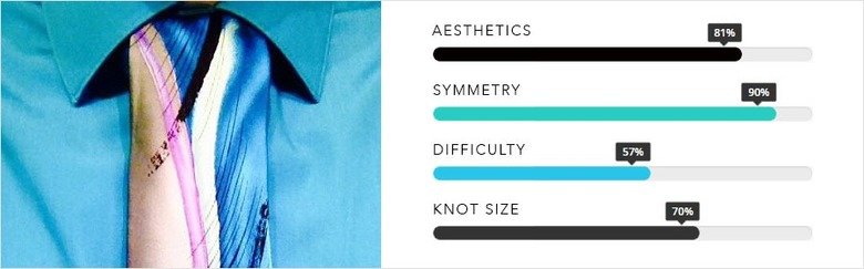 Award Winning Tie Knots. THE ELDREDGE KNOT There is no doubt that this knot is one of a kind. As opposed to the vast majority of tie knots, this one is produced