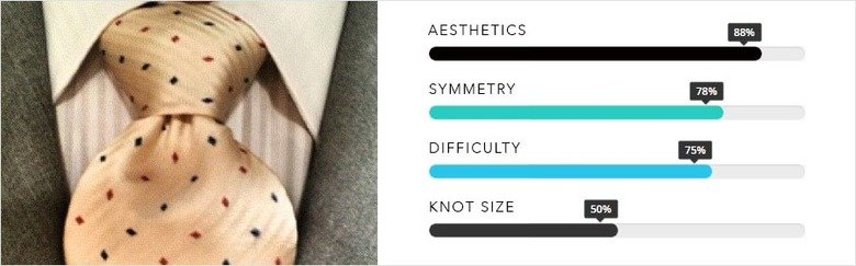 Award Winning Tie Knots. THE ELDREDGE KNOT There is no doubt that this knot is one of a kind. As opposed to the vast majority of tie knots, this one is produced