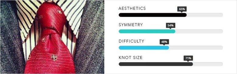 Award Winning Tie Knots. THE ELDREDGE KNOT There is no doubt that this knot is one of a kind. As opposed to the vast majority of tie knots, this one is produced