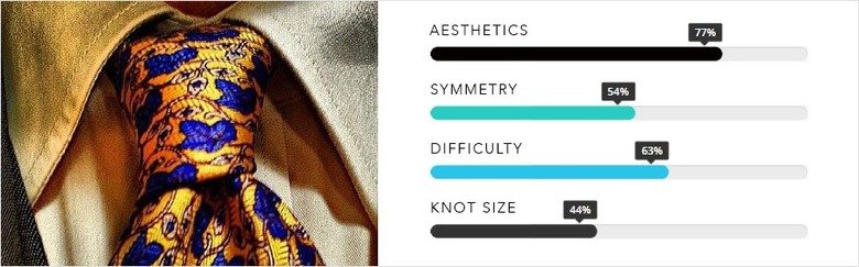 Award Winning Tie Knots. THE ELDREDGE KNOT There is no doubt that this knot is one of a kind. As opposed to the vast majority of tie knots, this one is produced