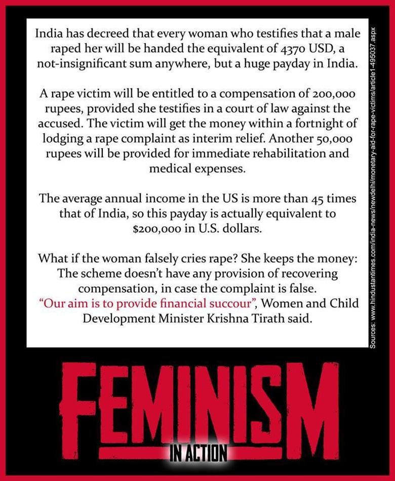 Effect of Feminism 131 Effect of Feminism 131. infochangeindia.org/women/news/rape-victims-in-india-to-get-rs-2-lakh-compensation.html www.thehindubusinessline.com/economy/govt-plans-