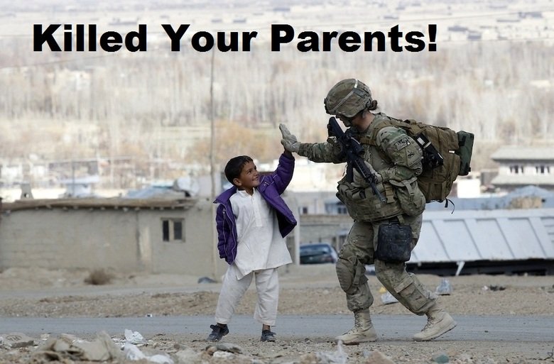 I can do whatever i want! I can do whatever i want!. A U.S. Army soldier takes five with an Afghan boy during a patrol in Pul-e Alam, a town in Logar province, eastern Afghanistan. www.b