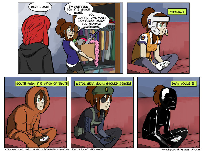 It's Not Cosplay It's Not Cosplay. I do NOT own the content in this upload. This comic is from the Critical Miss series. The content is owned by the author and illustrator Cory