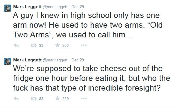 Mark leggett comp. Hopefully you will find these amusing link to his twitter twitter.com/markleggett?lang=en-gb. Mark Legged twitter camp fly maven:. was the last line of the tak3n one supposed to mean anything? because i cannot figure it out.