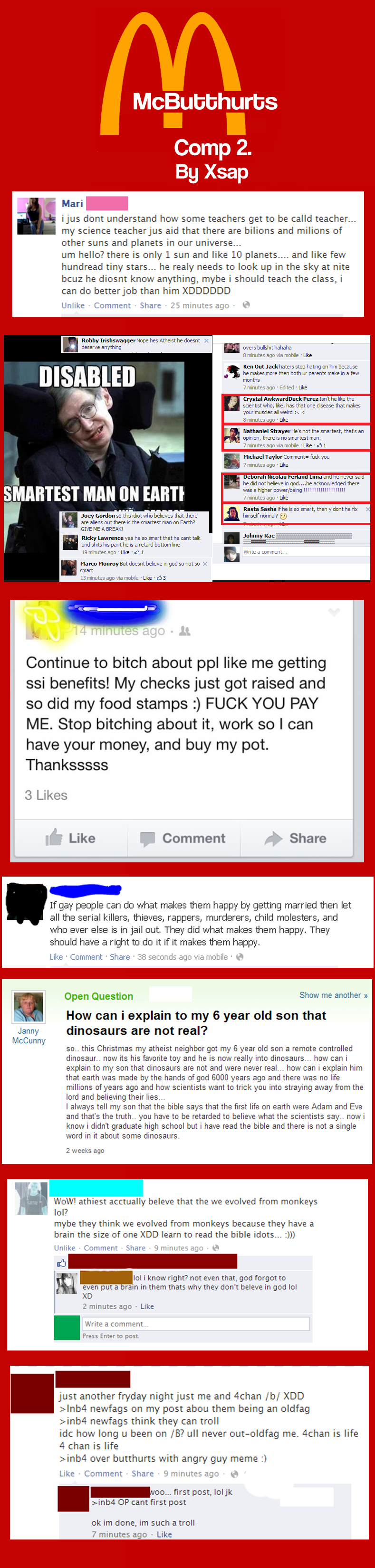 McButthurt Comp #2 McButthurt Comp #2. I made this a while back and forgot to post it... sorry.. part 1 -/funny_pictures/4526337/McButthurt+Comp+1/. Big Xsap Mari - icus dont unde