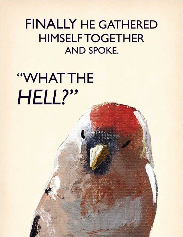 Mincing Mockingbird. . AS ALWAYS. ALL I SHOULD HAVE SAID was, l LOVE 'tayy