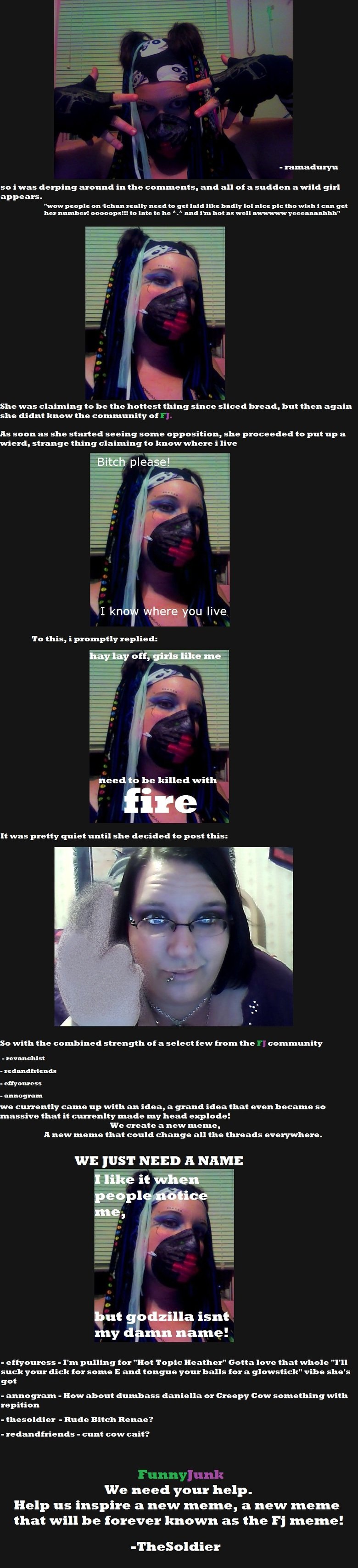 misleading title is misleading. misleading title is misleading.. toward the end of this /funny_pictures/3090490/browsing+4chan+and+find+this/678#678 is where you can get a picture of just her,