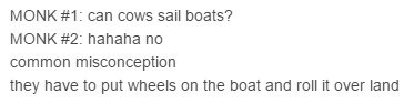 Monks draw pictures. The original creator twitter.com/mallelis/status/585481826245967872 The site to find this the-toast.net/2015/04/01/two-medieval-monks-inven