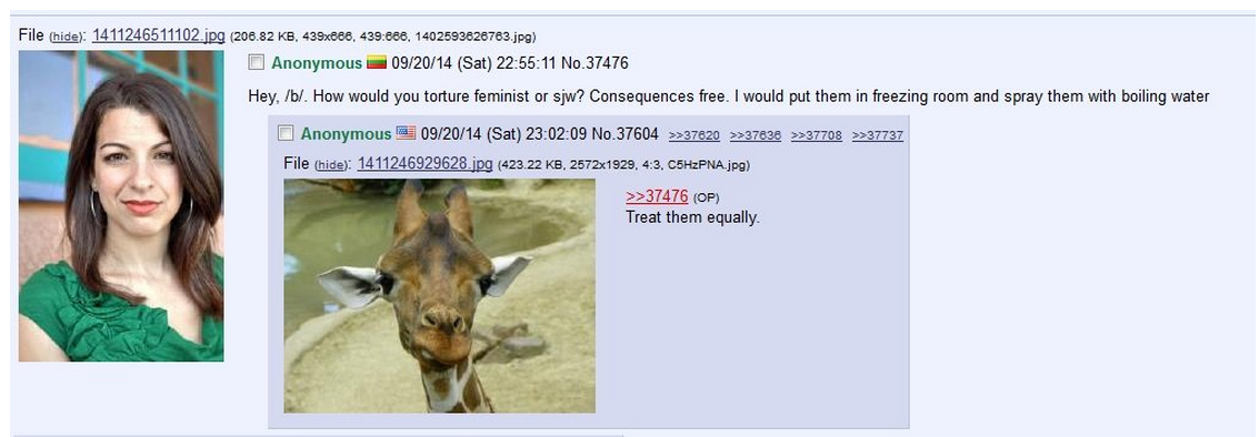 Morechan. We can't stop here, this is feminist country. C) New Sims ( Fri) 032431 Nto. 264219640 I Gaming in 2014 attacks on women verly angry males everywhere 