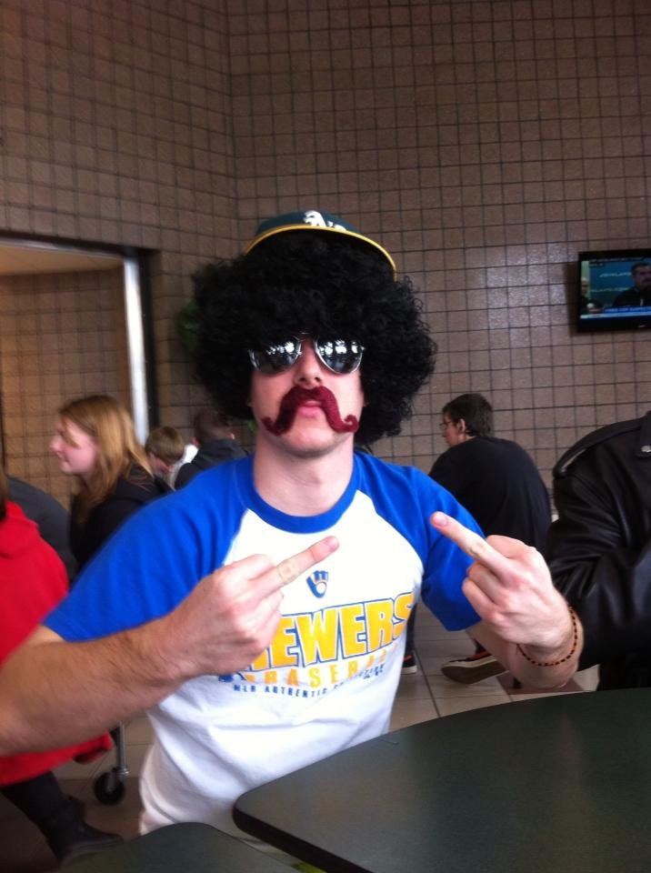 My Good Pal Dan! My Good Pal Dan!. This is Dan. Today at school it was a sprite day, all the grades had a different year (freshman 50's, sophomores 60's, juniors 70's, and senio