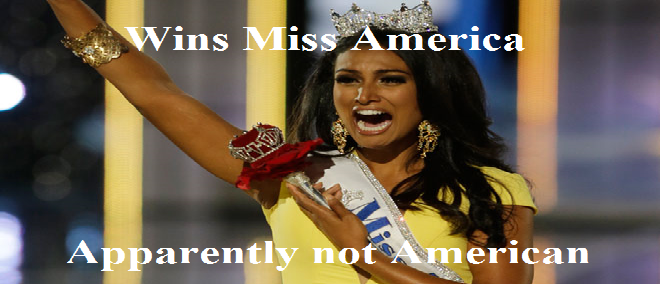 My self restraint is being tested (desc) My self restraint is being tested (desc). An Indian-American woman won Miss USA. So some people decided to tweet what they thought of the result including phras