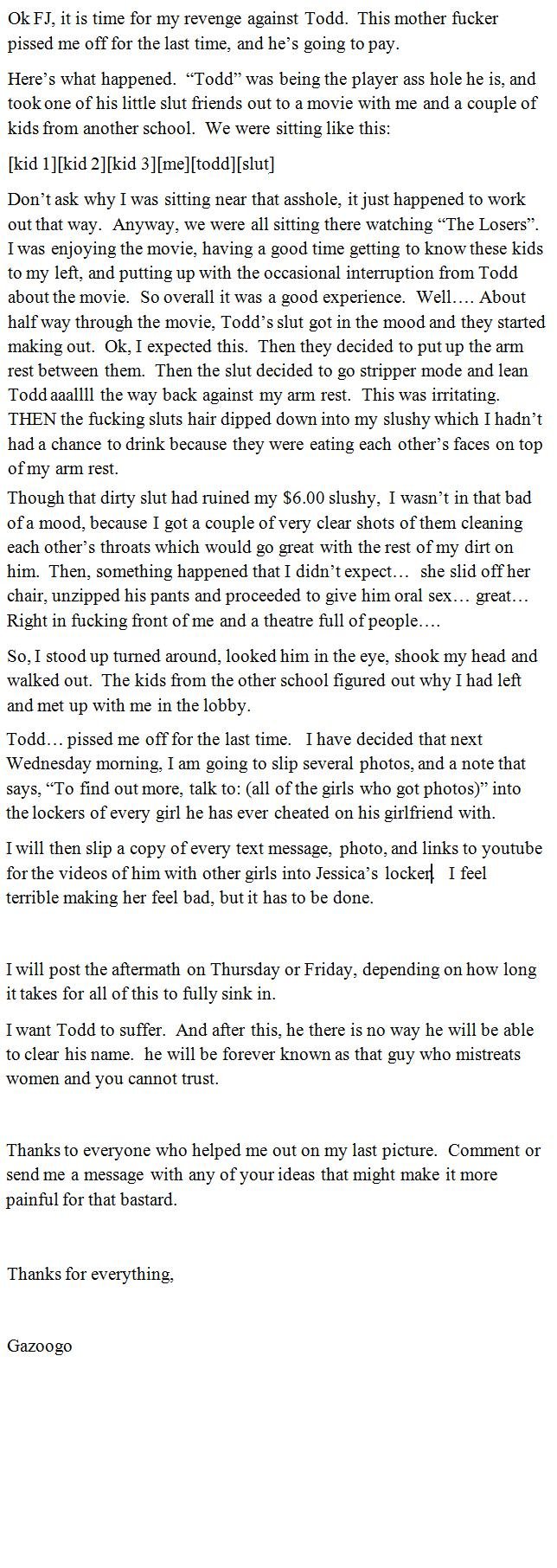 My Cockblock Revenge. My Cockblock Revenge.. Link for the original story:<br /> /funny_pictures/384477/My+CockBlock+story/<br /> thumbs up - i should do it. Fl, it is tim