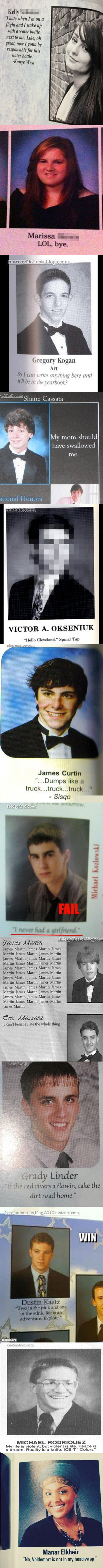 Yearbook Quote Compilation Part 4 Yearbook Quote Compilation Part 4. If part 4 gets positive reviews there will be more, I promise. Parts 1, 2, and 3 all made the top 15, lets make it happen aga
