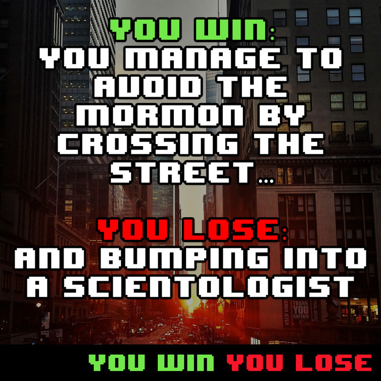 You Win You Lose Comp. Sauce is youwinyoulose.co/. THE HSKIETH THHEE "n" I] NIH FEE 'WTEF' HEII' n' VIII.. Actually you CAN lose with bacon. Never said it was real delicious bacon. It could be Veggie bacon or even turkey bacon, both of which are inferior to real baco