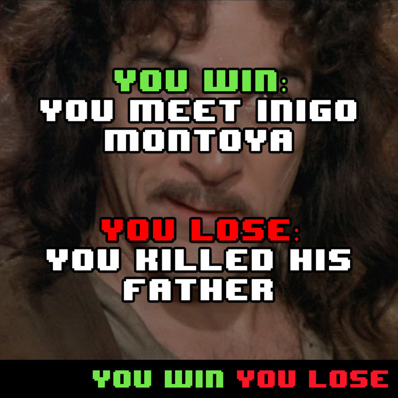 You Win You Lose Comp. Sauce is youwinyoulose.co/. THE HSKIETH THHEE "n" I] NIH FEE 'WTEF' HEII' n' VIII.. Actually you CAN lose with bacon. Never said it was real delicious bacon. It could be Veggie bacon or even turkey bacon, both of which are inferior to real baco