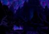 16 bit Mountains at night