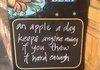 An apple a day...