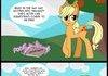 Applejack reads cupcakes