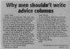 Advice column