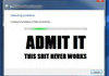 Admit it
