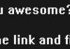 Are you Awesome?