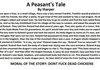 A Peasant's Tale