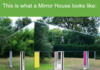 Almost invisible house (mirror house)