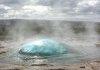 A geyser right before eruption