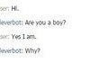 A conversation with Cleverbot