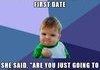 First date fist pump